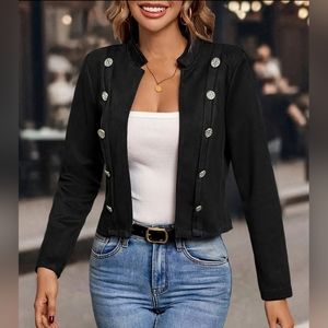 Women's Black Blazer Style Jacket
